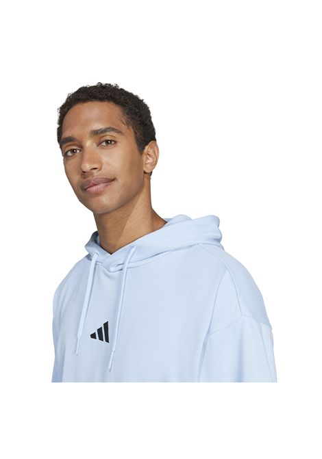 Felpa Adidas Essentials Feelcozy Fleece con Cappuccio Celeste Uomo ADIDAS CORE | Felpe | IN6064-